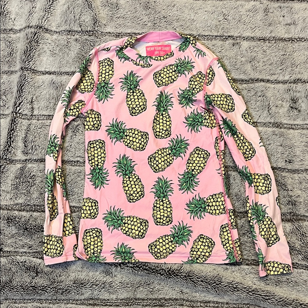 Crewcuts Pink Pineapple Kids Rashguard